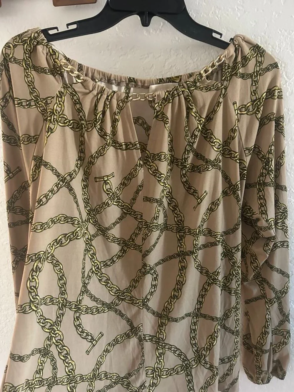 Michael Kors Logo Blouse Small
